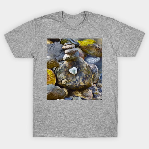 Heart of the stream T-Shirt by Nfa Photo Art